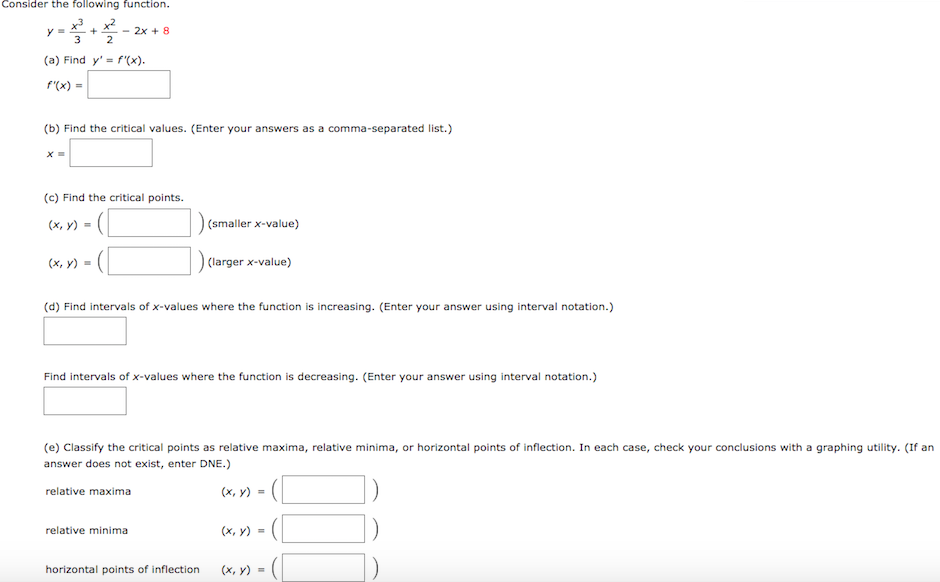 Solved Consider the following function. 3 2 (a) Find y' = | Chegg.com