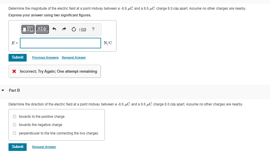 Solved Determine the magnitude of the electric field at a