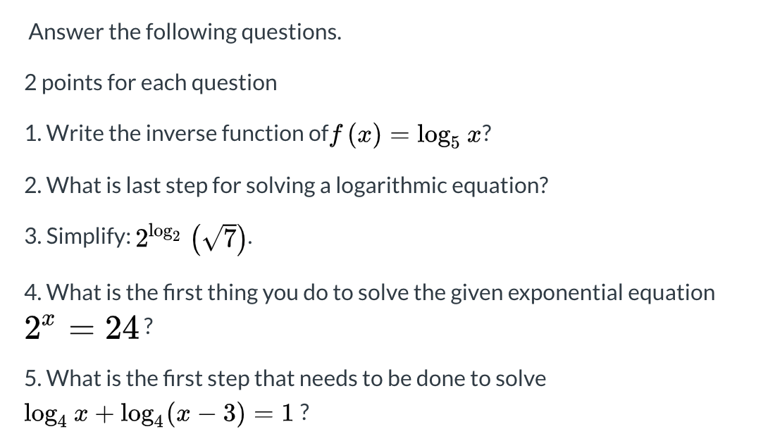 Solved Questions (2 Points For Each Question) 1 The Three | Cheggcom