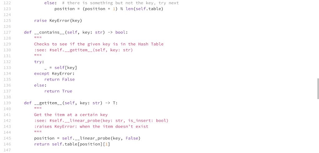 e hash_table.py $ e dictionary.py test_dictionary.py | Chegg.com