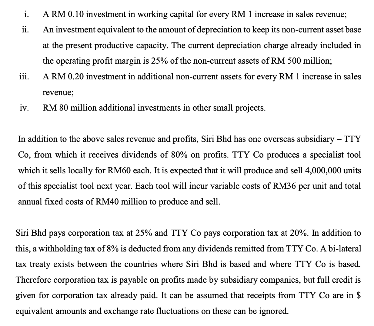 Solved Siri Bhd. is an engineering company which is involved