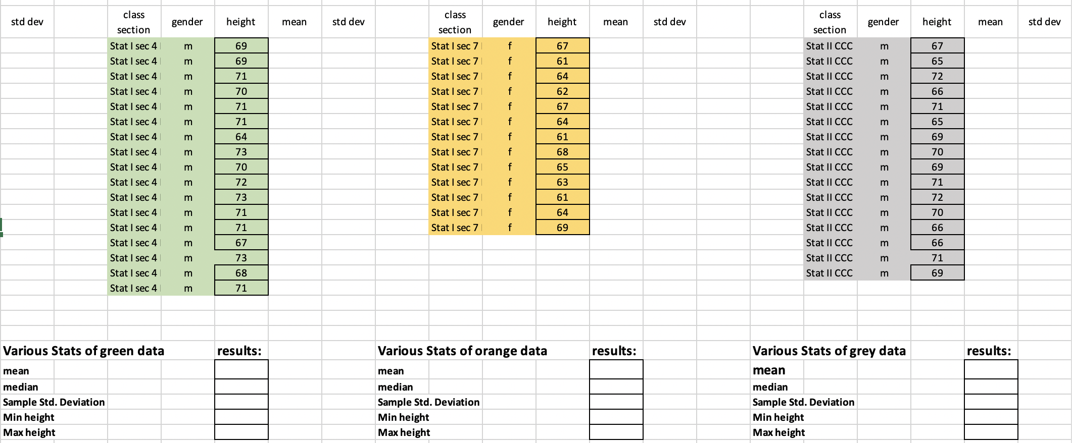 Solved class section Stat I sec 4 Stat I sec 4 Stat I sec 4 | Chegg.com
