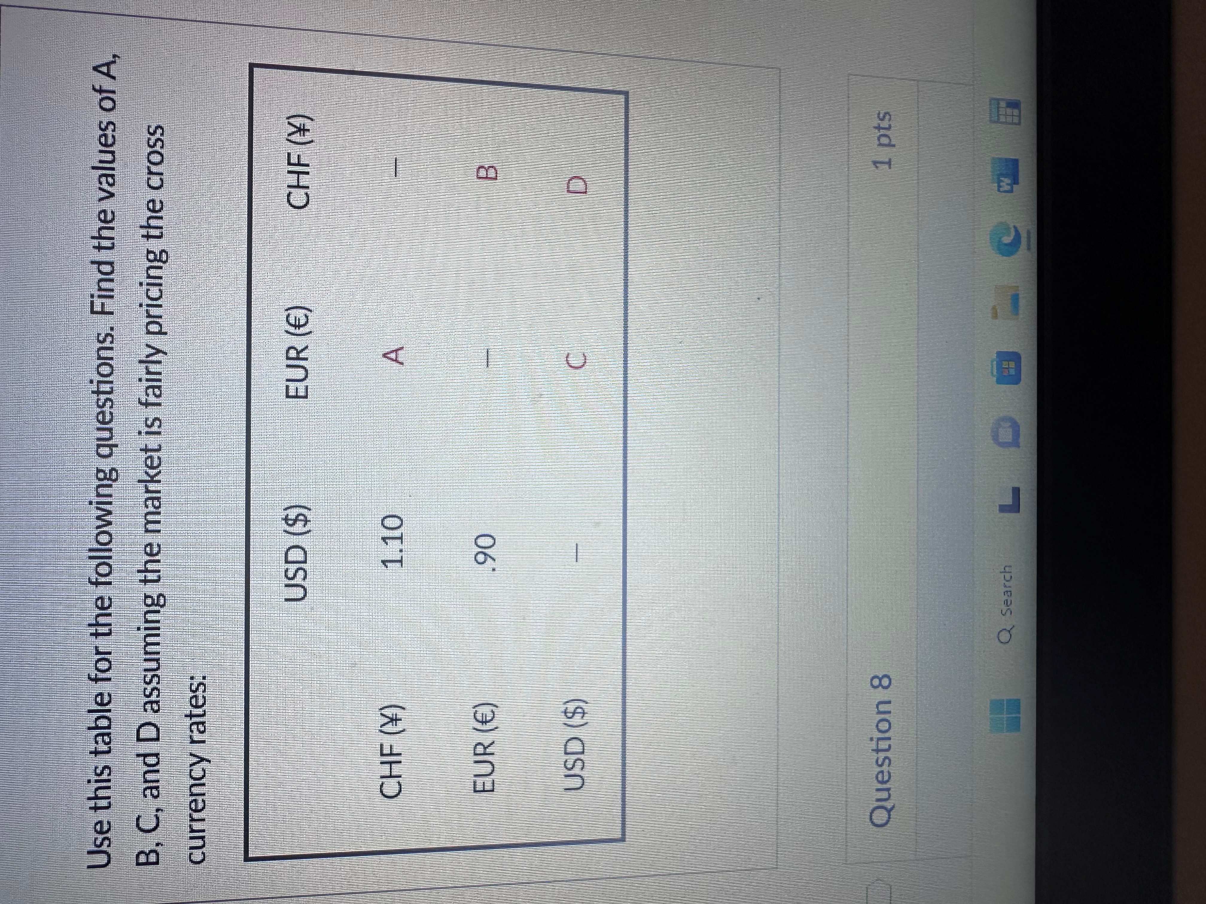 Solved Use This Table For The Following Questions. Find The | Chegg.com