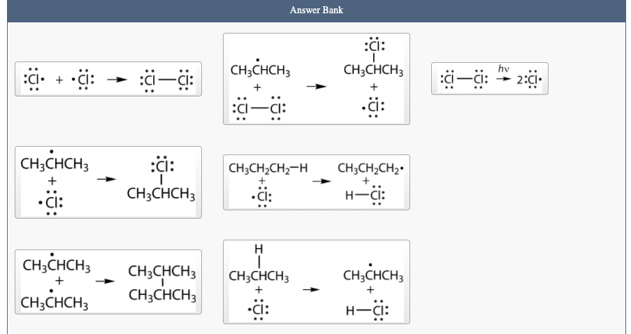 Solved The Chlorination Of Propane Proceeds As A Radical | Chegg.com