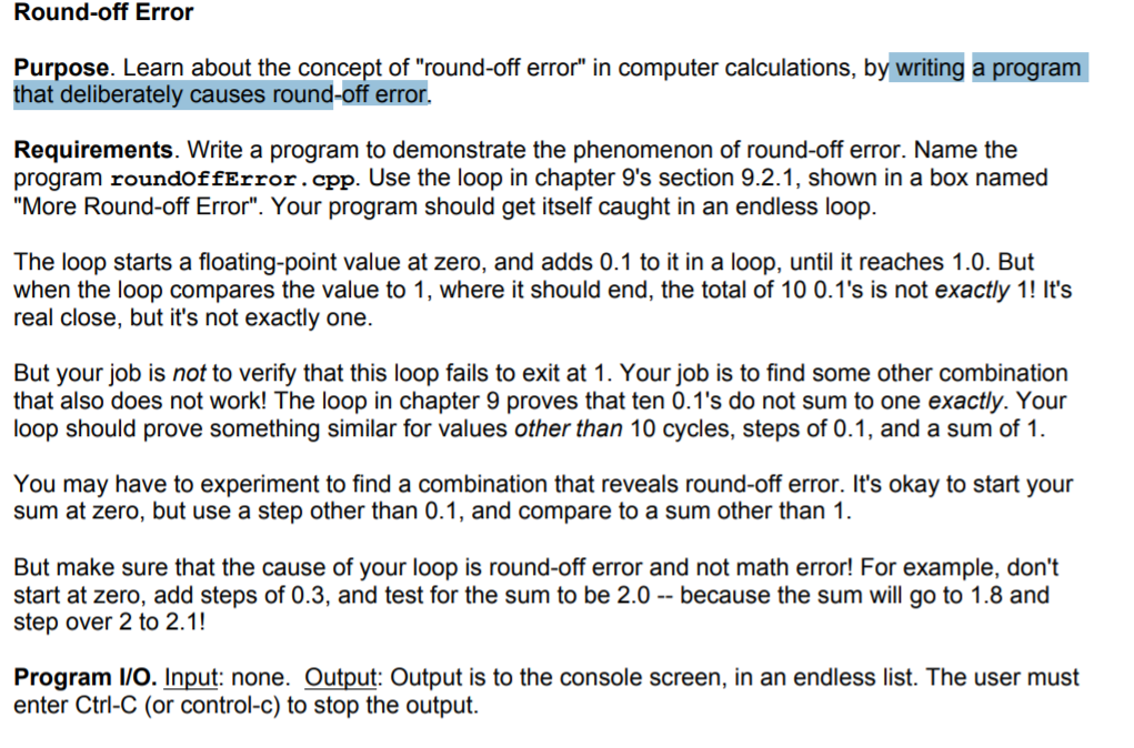 Solved Round-off Error Purpose. Learn about the concept of | Chegg.com