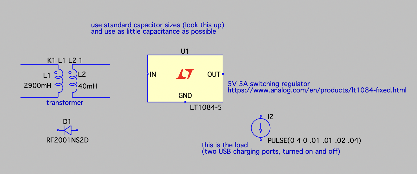 Solved Design a USB charger capable of delivering 4 ﻿amps, | Chegg.com