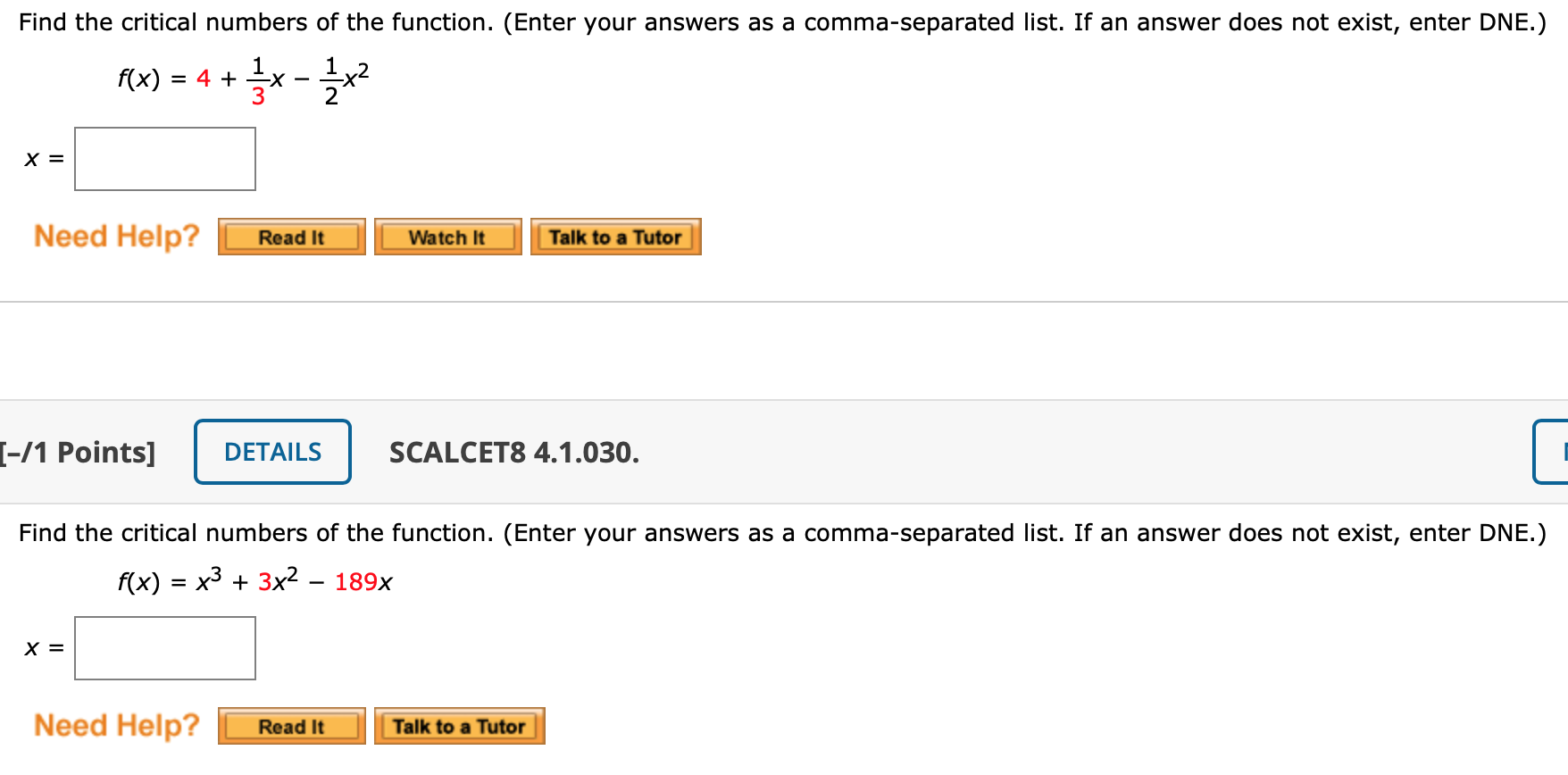 Solved Find The Critical Numbers Of The Function. (enter 