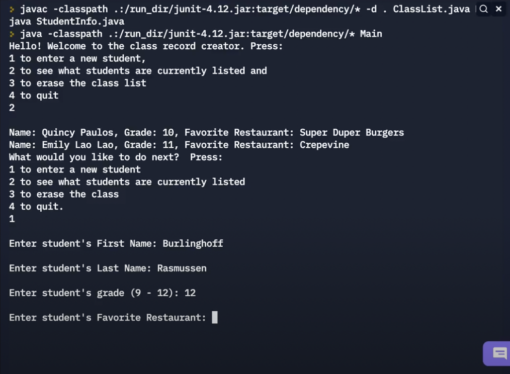 Solved Please help me write the Student info Keeper code. | Chegg.com