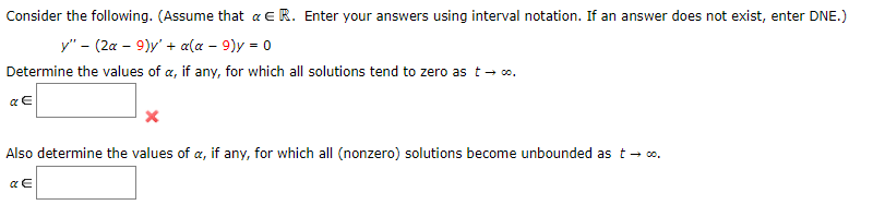 Solved Consider the following. (Assume that a E R. Enter | Chegg.com