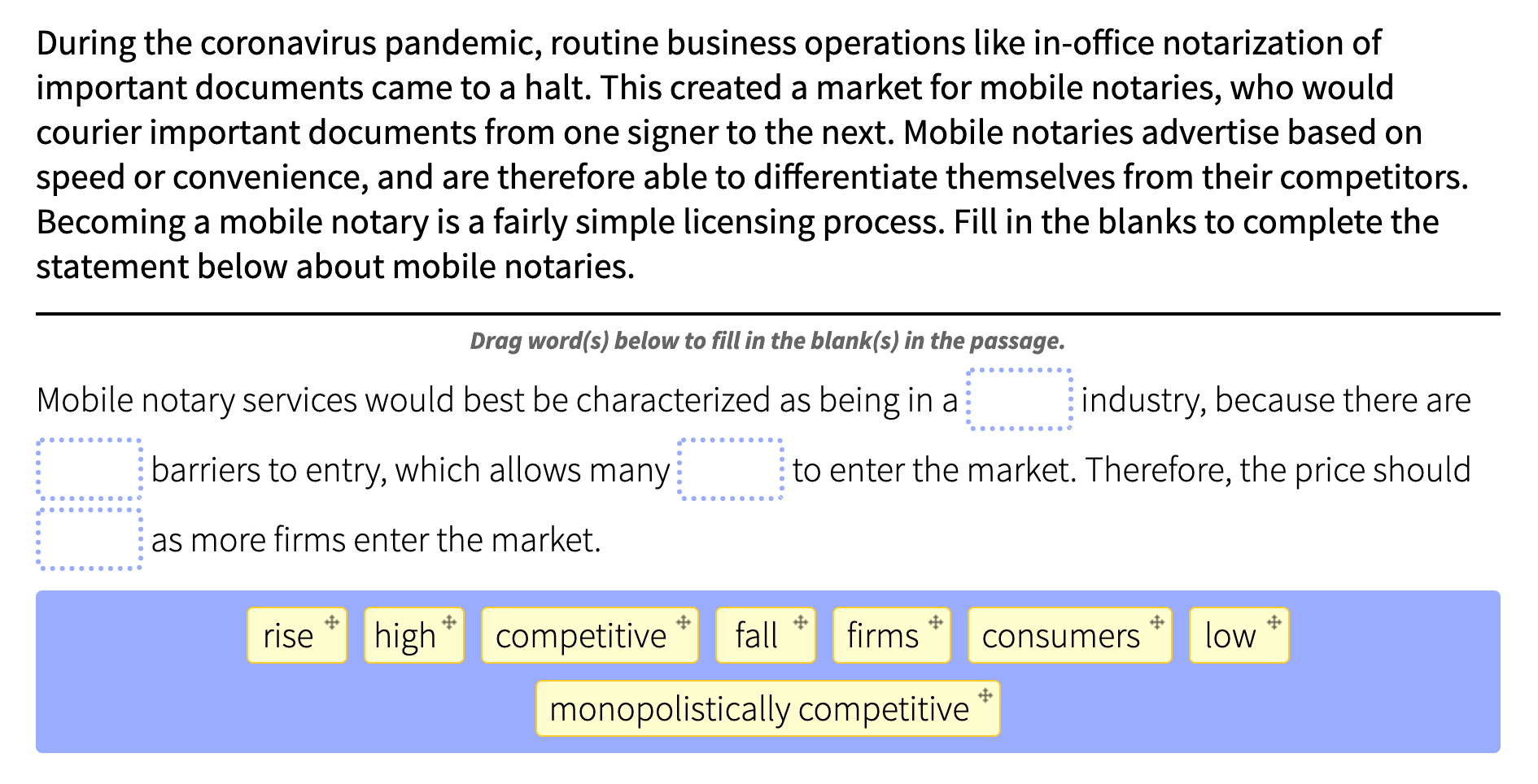 Solved Apply the correct label to each network externality