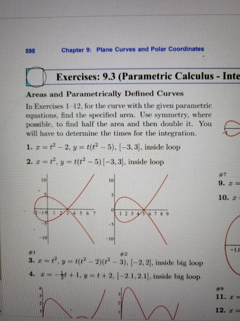 Solved 598 Chapter 9: Plane Curves And Polar Coordinates | Chegg.com