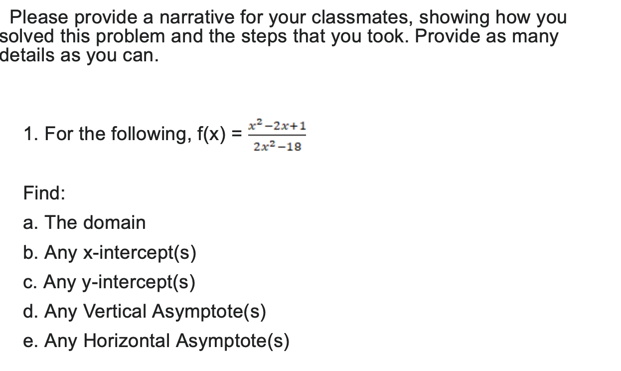 Solved Please provide a narrative showing how yousolved this | Chegg.com