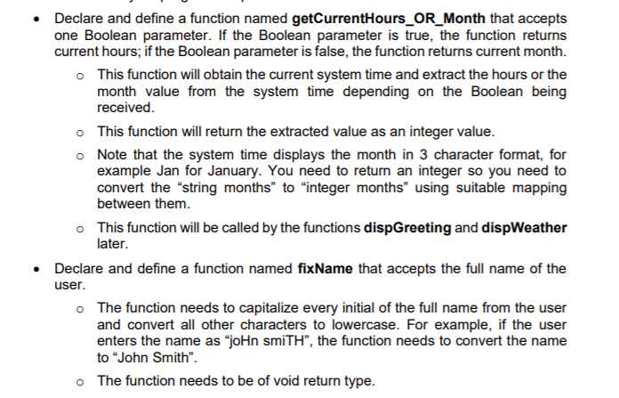 Solved Declare and define a function named | Chegg.com