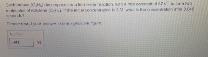 Solved The dependence of the rate constant on temperature is | Chegg.com