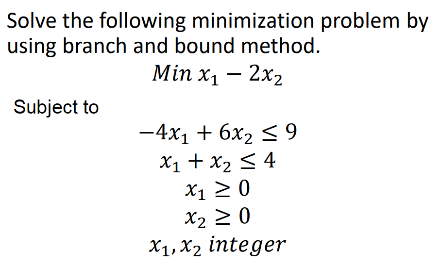 solve the following assignment minimization problem