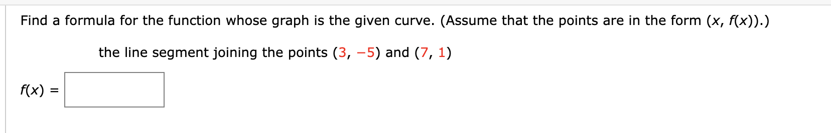 Solved Find A Formula For The Function Whose Graph Is The