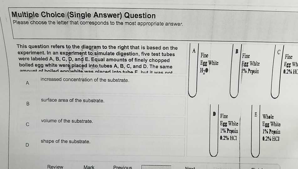 Solved Multiple Choice (Single Answer) Question Please | Chegg.com