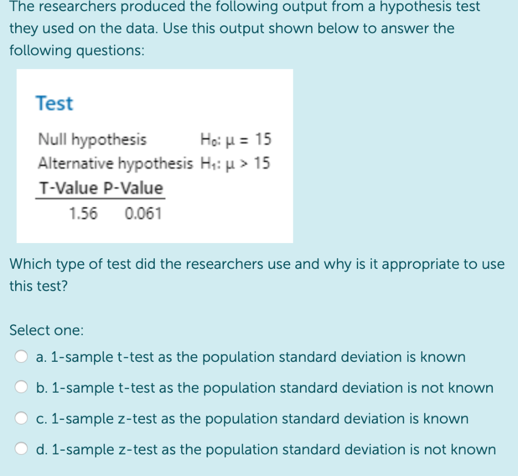 Solved Q12. Write down the null and alternative hypotheses in
