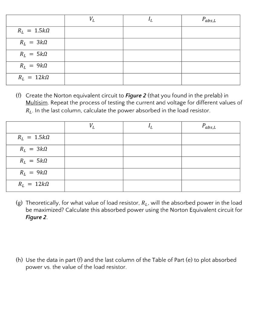 Figure 1 1 (b) Create the Norton equivalent circuit | Chegg.com