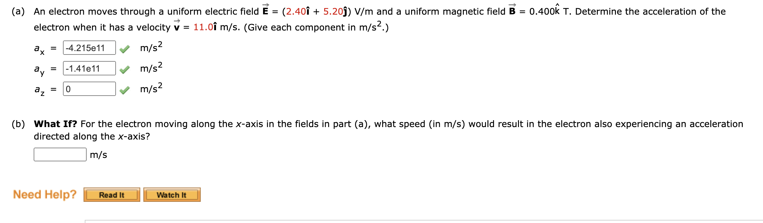 Solved A An Electron Moves Through A Uniform Electric Chegg Com