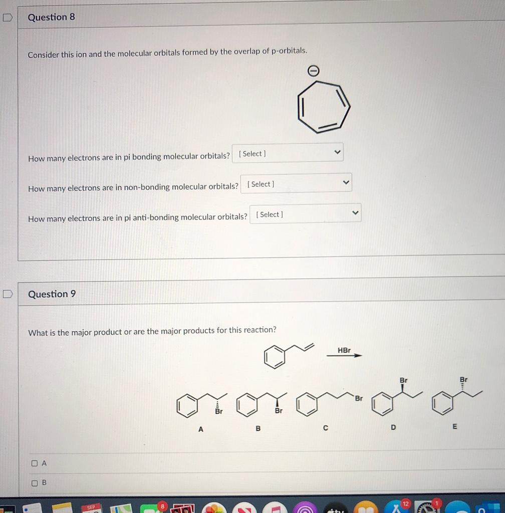 Solved Question 8 Consider this ion and the molecular | Chegg.com