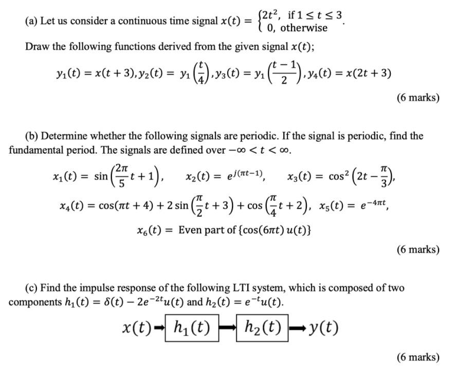 Solved 2t2, if 1 | Chegg.com