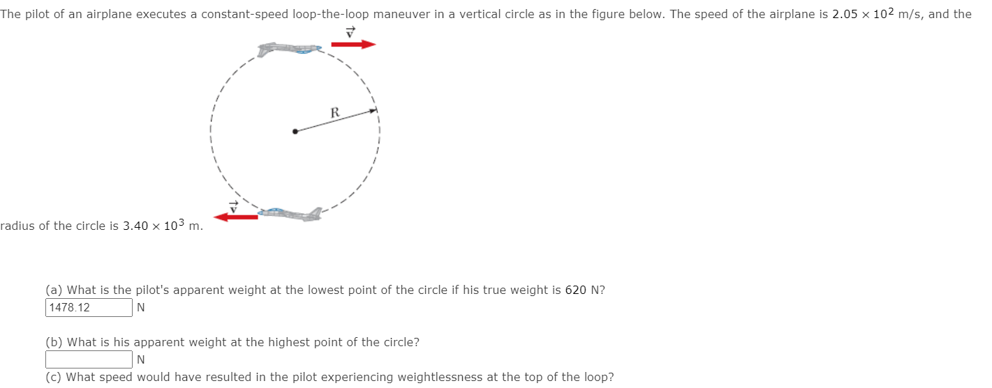 Solved The pilot of an airplane executes a constant-speed | Chegg.com