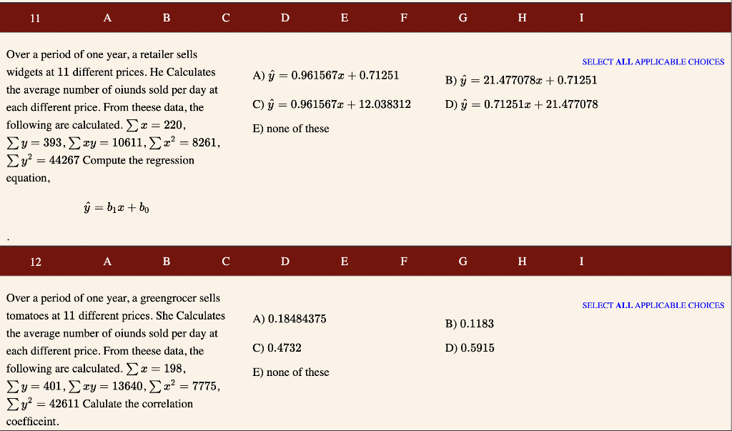 Solved Over a period of one year, a retailer sells widgets | Chegg.com
