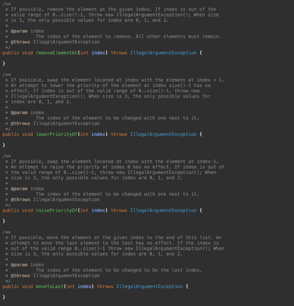 Solved Array Priority List Preview: This project asks you to | Chegg.com