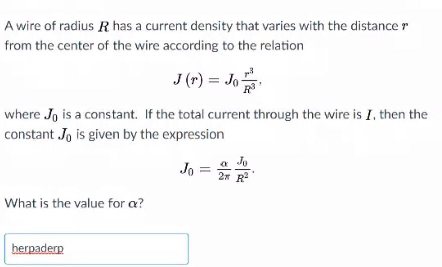 Answered: A wire has a current density of…