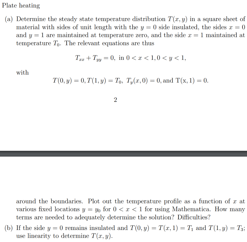 Solved (a) Determine The Steady State Temperature | Chegg.com