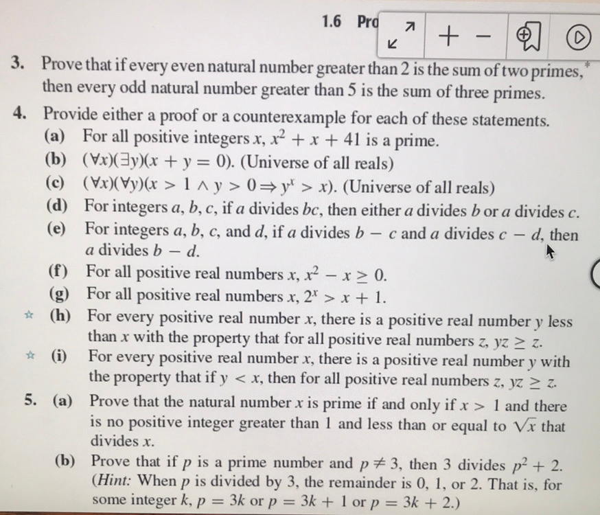 Solved Prove Either A Proof Or A Counterexample For Each Of | Chegg.com