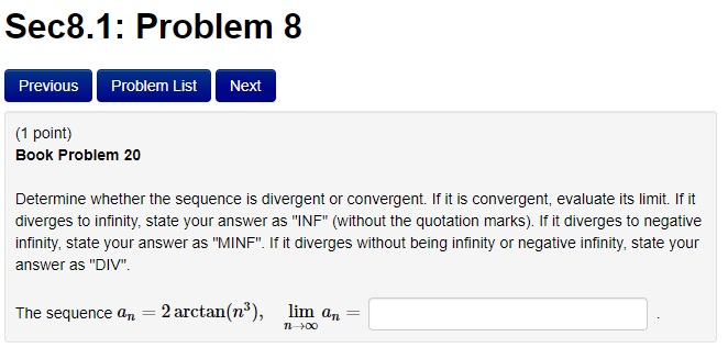 Solved Sec8.1: Problem 8 Previous Problem List Next (1 | Chegg.com