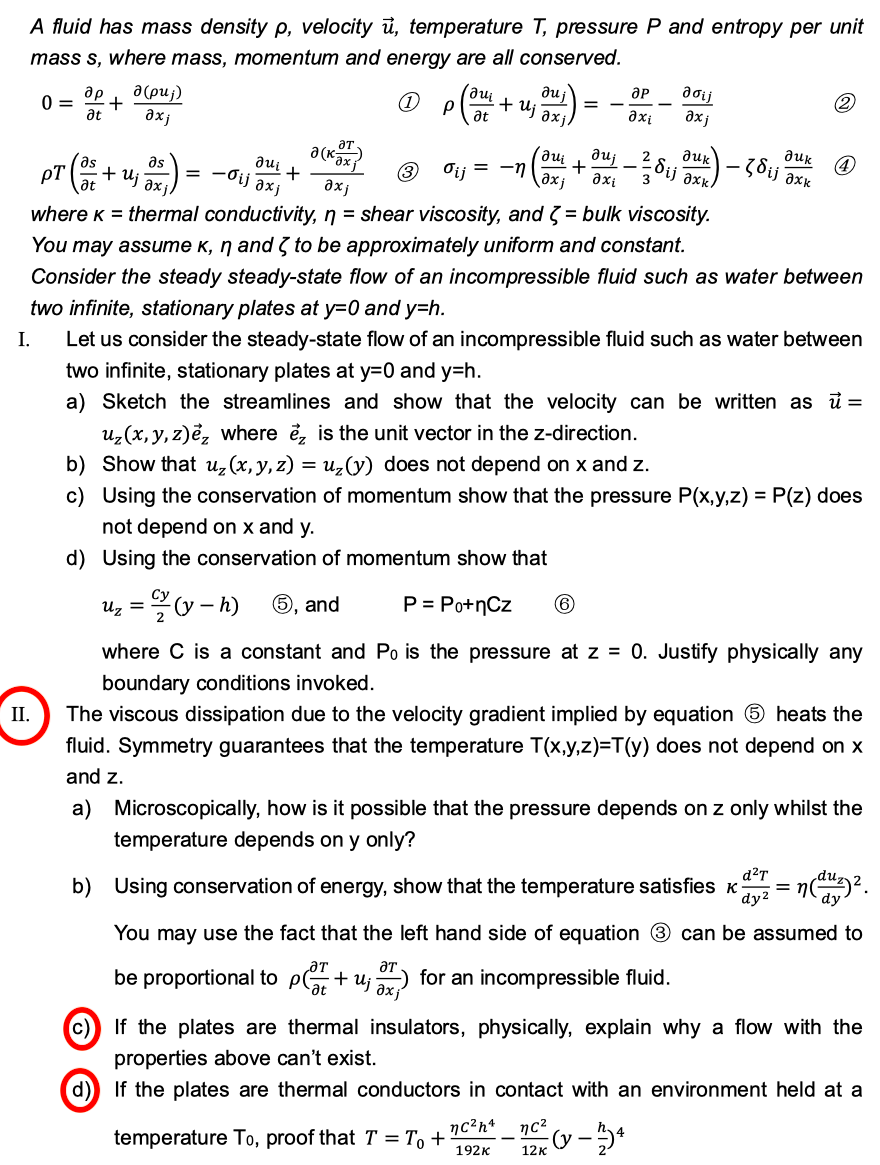 Solved Could you please help me with II(c) and II(d)? Thank | Chegg.com