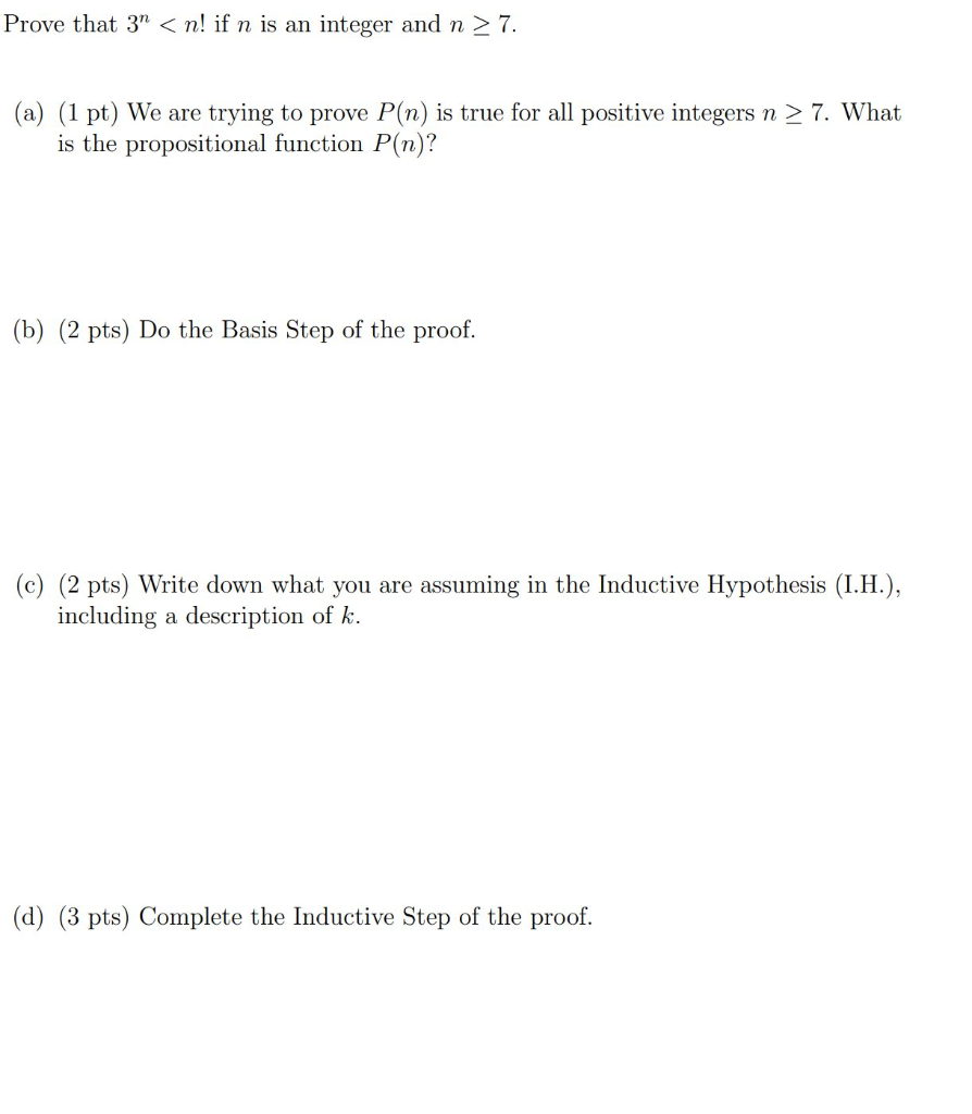Solved Prove That 3 7 A 1 Pt We Are Trying To Prove Chegg Com