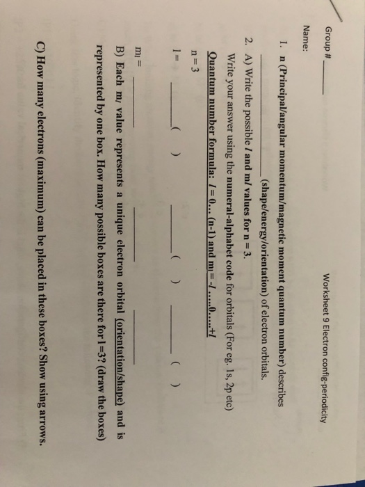 Part C Electron Configuration Worksheet Answers - Escolagersonalvesgui