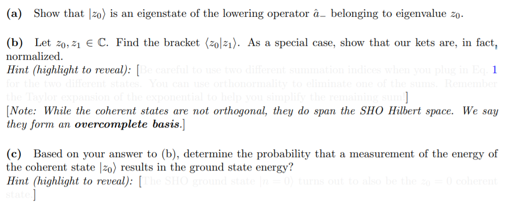 Solved The Simple Harmonic Oscillator Is One Of The Most Chegg Com