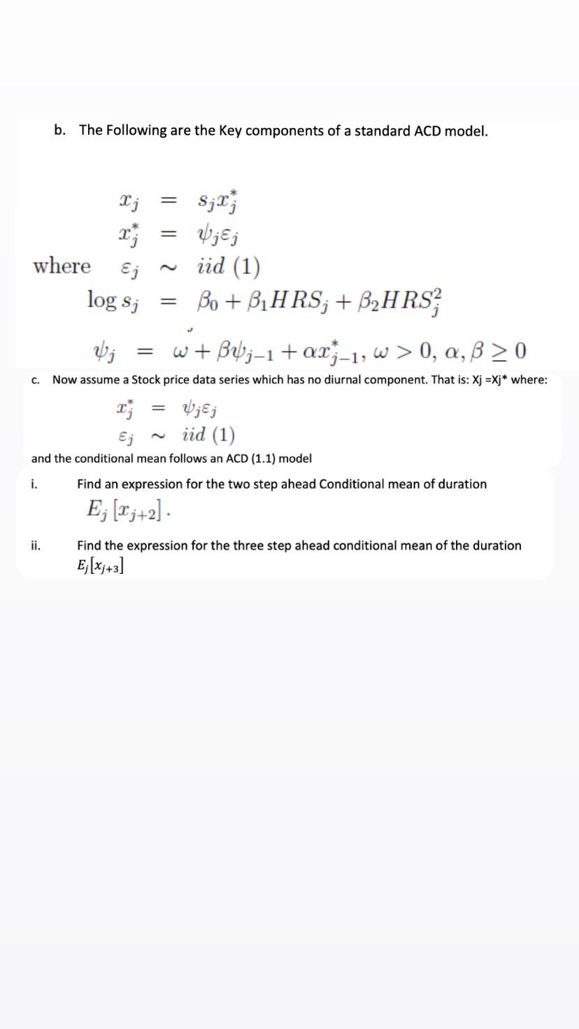 b. The Following are the Key components of a standard | Chegg.com