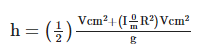 The equation for height derived in part A (b) The | Chegg.com
