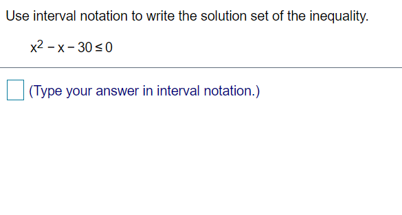 Solved Use interval notation to write the solution set of | Chegg.com