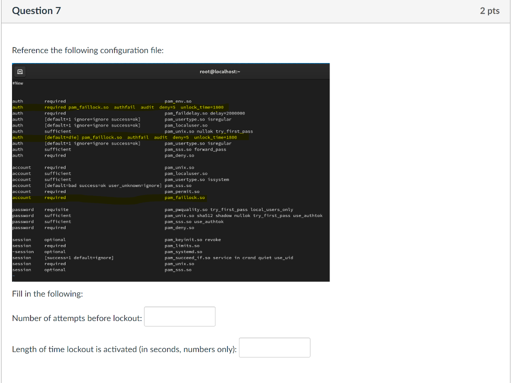 Solved Question 7 2 pts Reference the following