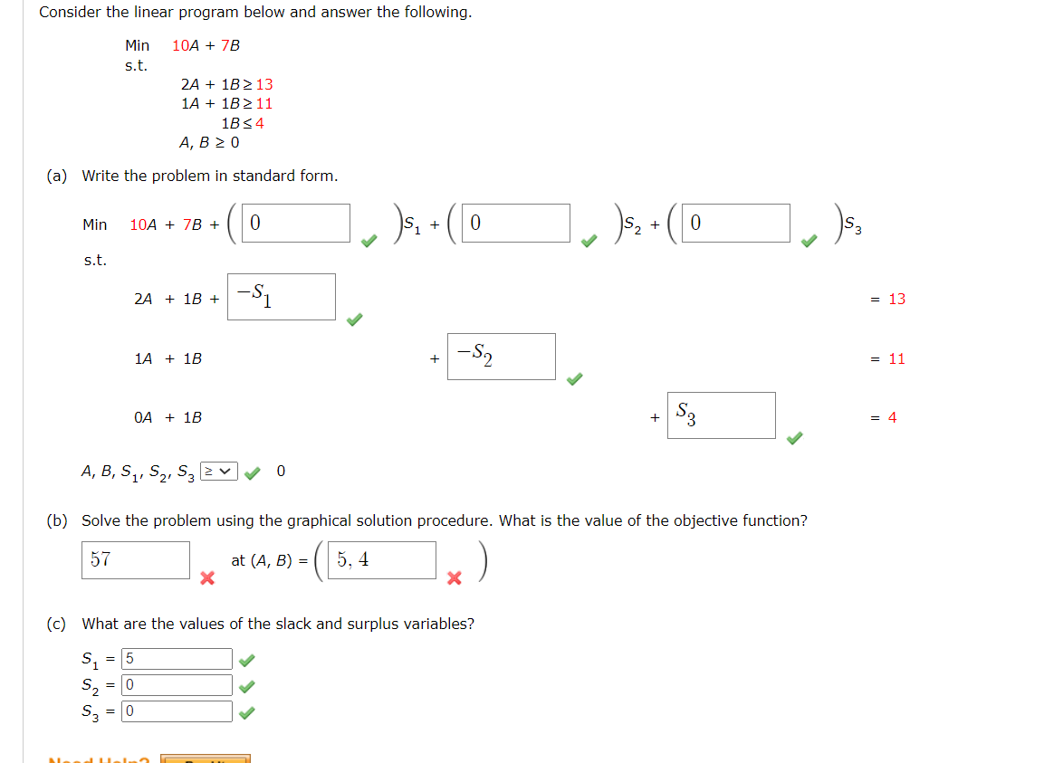 Solved Consider the following linear program and answer the | Chegg.com