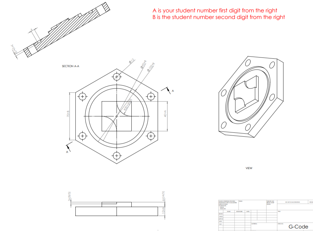 Solved Part 2: Manual G-Code Create a CNC milling program | Chegg.com