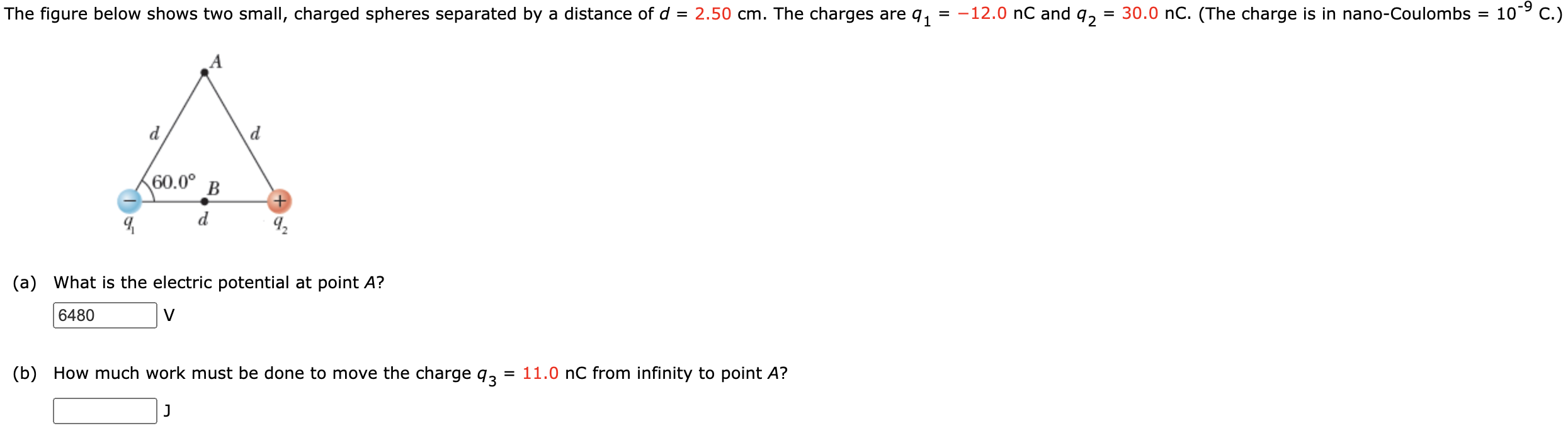 Solved The Figure Below Shows Two Small, Charged Spheres | Chegg.com