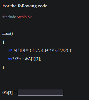 Solved For The Following Code | Chegg.com