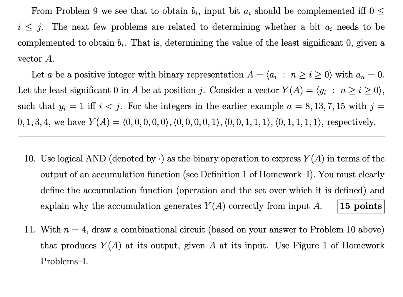 Solved From Problem 9 We See That To Obtain Bi, Input Bit Ai | Chegg.com