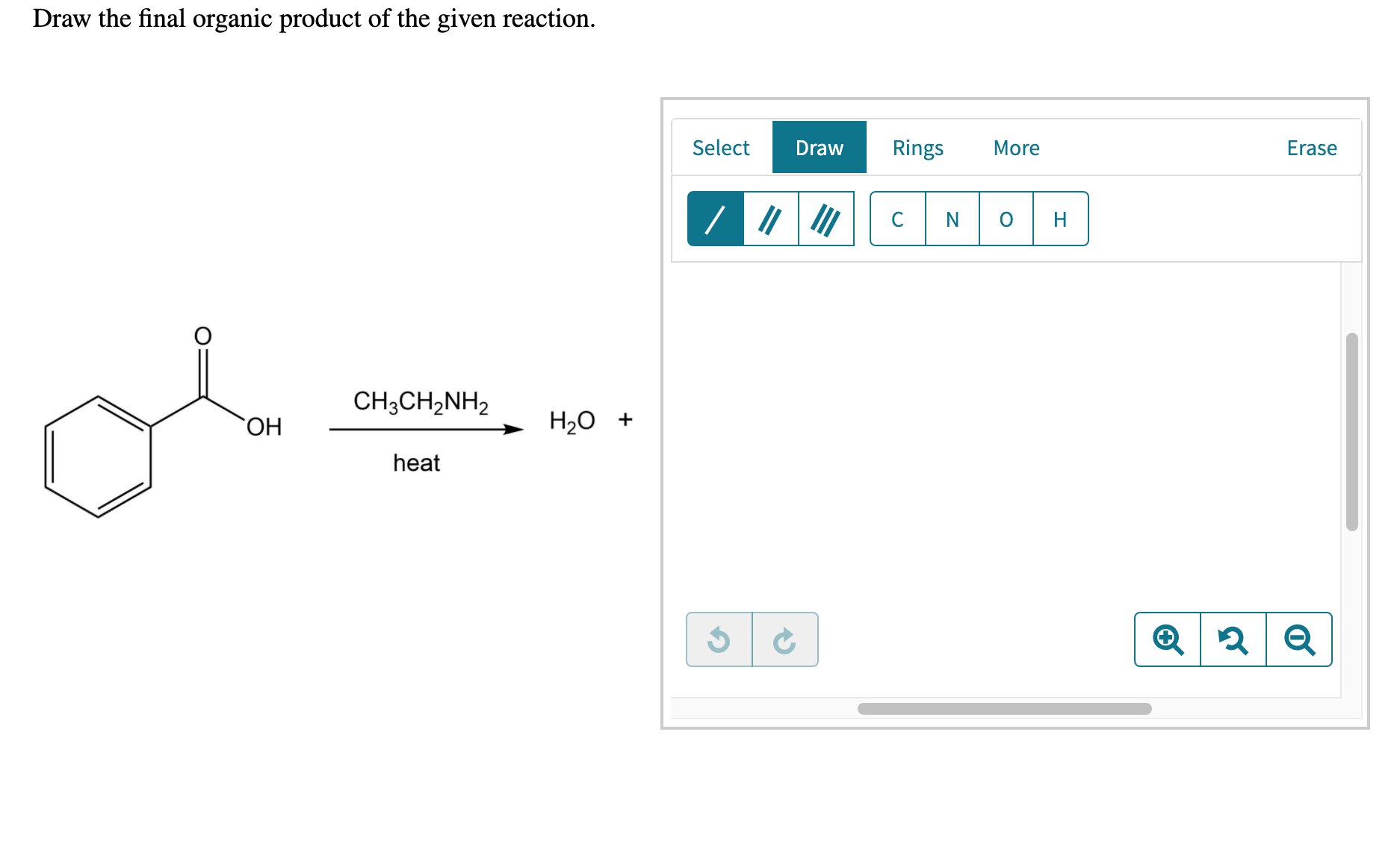 Solved Draw the final organic product of the given reaction.
