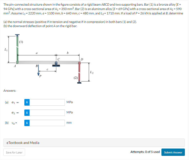 Solved The Pin-connected Structure Shown In The Figure | Chegg.com