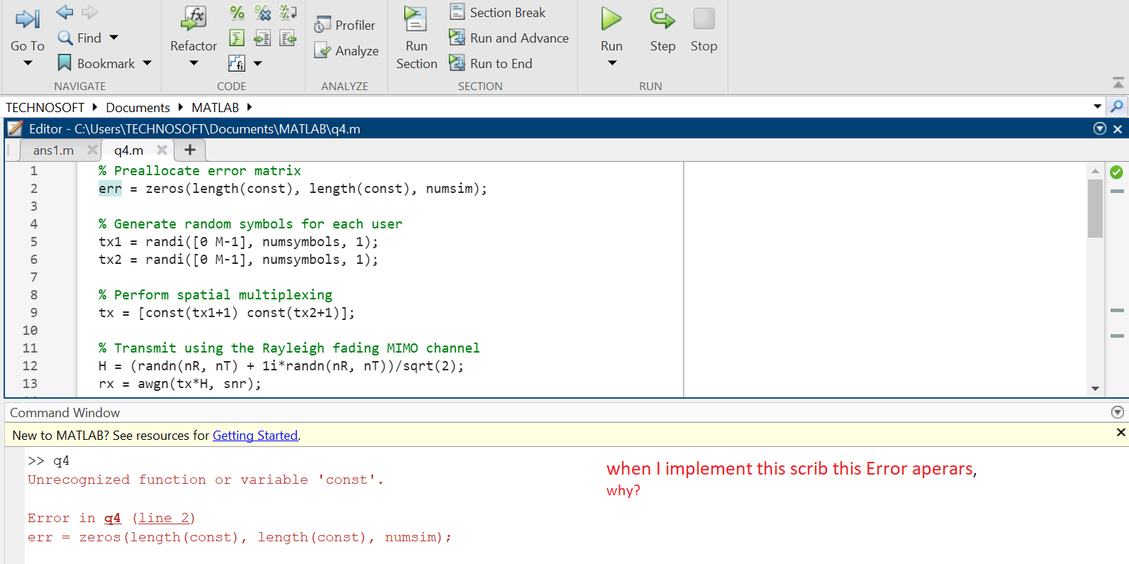 Solved ans1.m qum Command Window New to MATLAB? See | Chegg.com