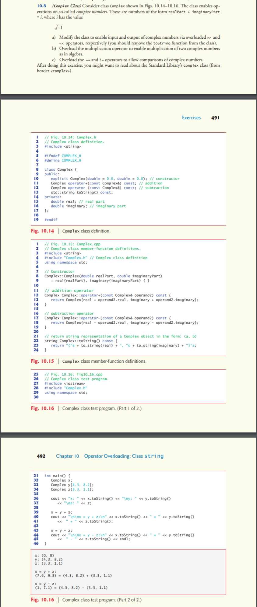 Solved C++ 2. Consider the class Complex (see problem 10.8, | Chegg.com